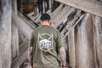 Mens T- Shirt Army Green