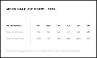 Men's Half Zip Crew - Navy