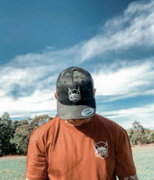 Black Camo/ Black Trucker Cap